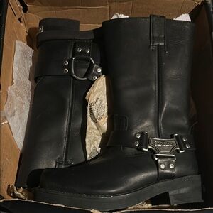 Harley-Davidson Black Leather Boots